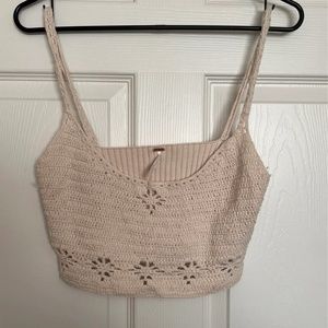 FP knitted cropped tank